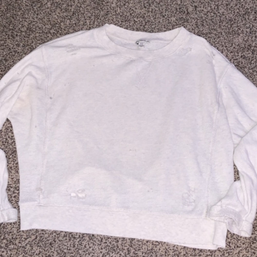 A XS American eagle white ripped shirt!